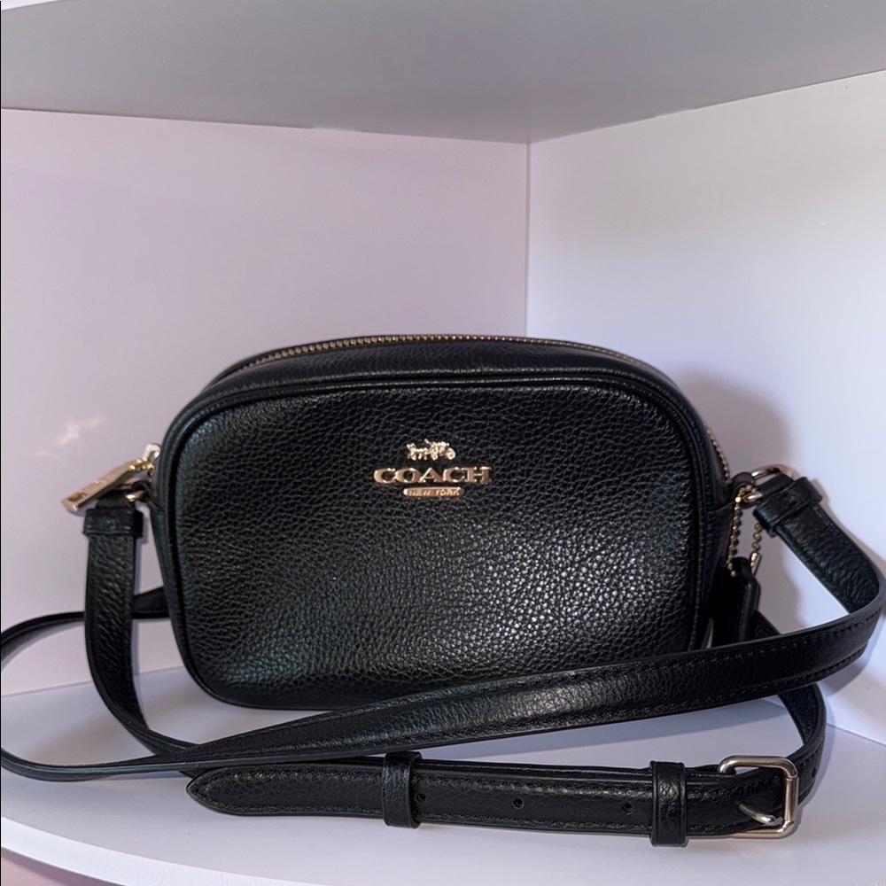 Coach Pebbled Leather Crossbody Bag- 7 1/2" W 5" H 2"D